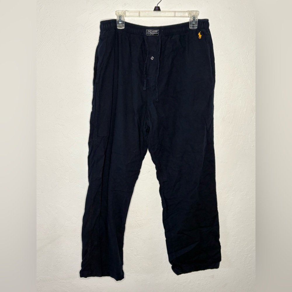 Polo Ralph Lauren Pajama Pants Mens Large Navy Sleepwear Drawstring Pockets